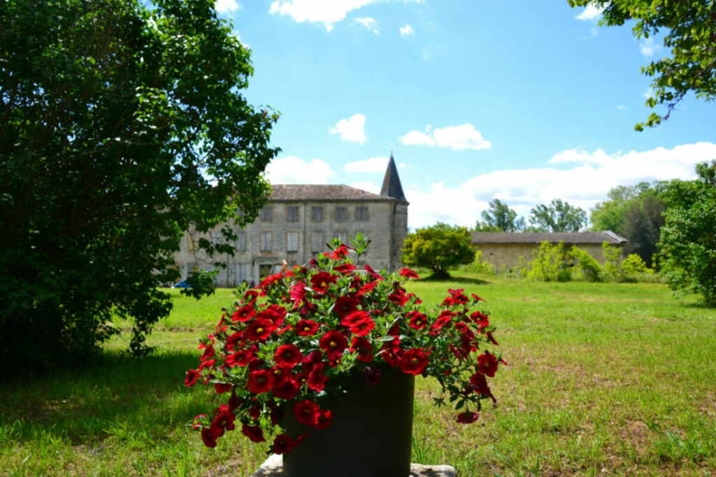 Château de Scopont fleurs