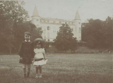 Château de Scopont - gravure noir et blanc