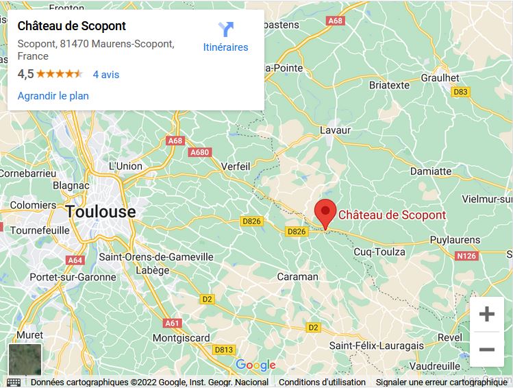 Google Maps - Château de Scopont